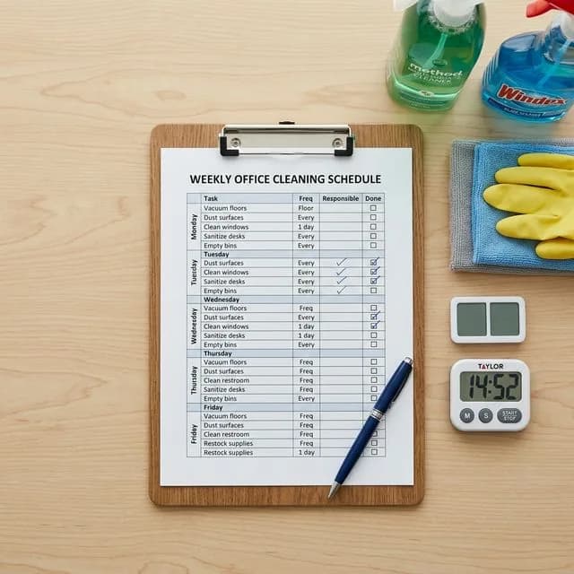 Reinigungsplan erstellen: Kostenlose Vorlage für Facility Manager