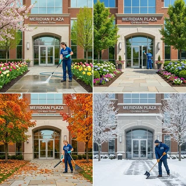 Saisonale Reinigung für Gewerbeobjekte: Jahresplanung leicht gemacht