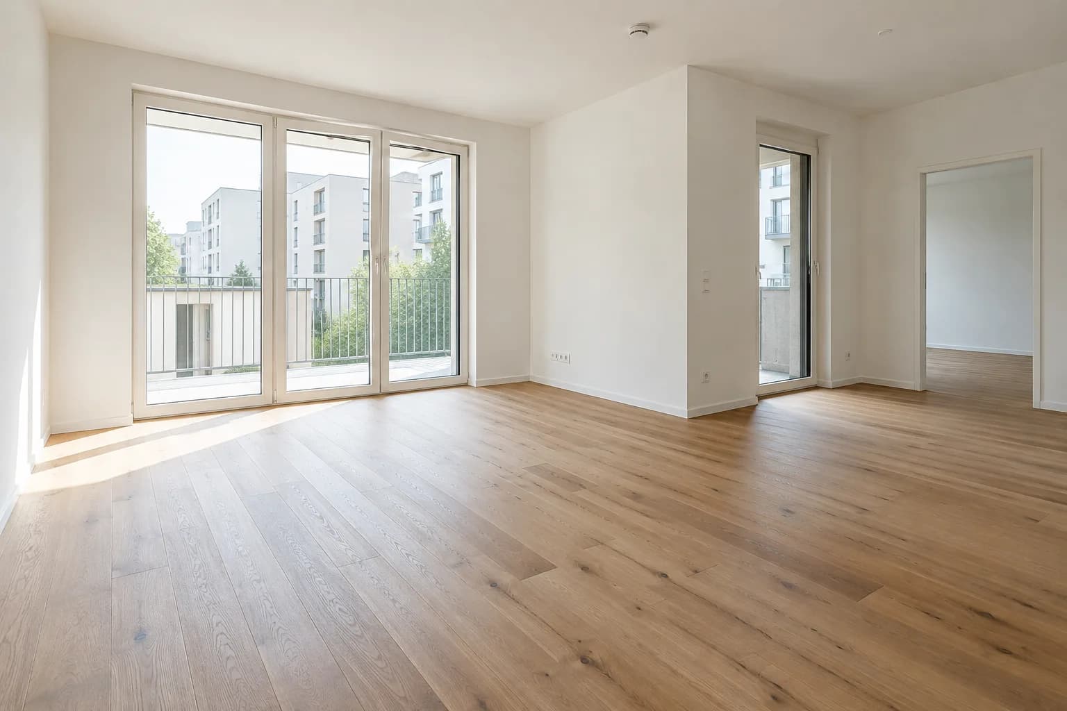 Neubauwohnung nach der Bauendreinigung